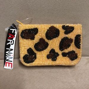 Far Nine Sequin Beaded Coin Clutch